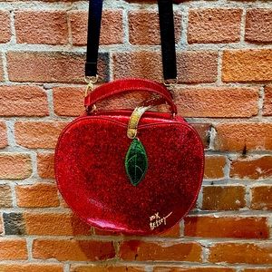 Betsey Johnson glitter apple lunchbox